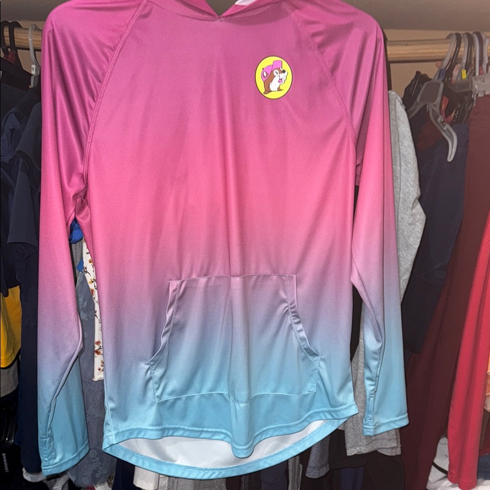 BUC-EES Gradient Pink and Blue Women's Hoodie